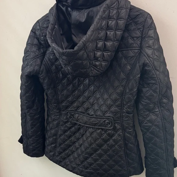 Kate Spade Quilted Black Puffer Coat - Picture 5 of 6
